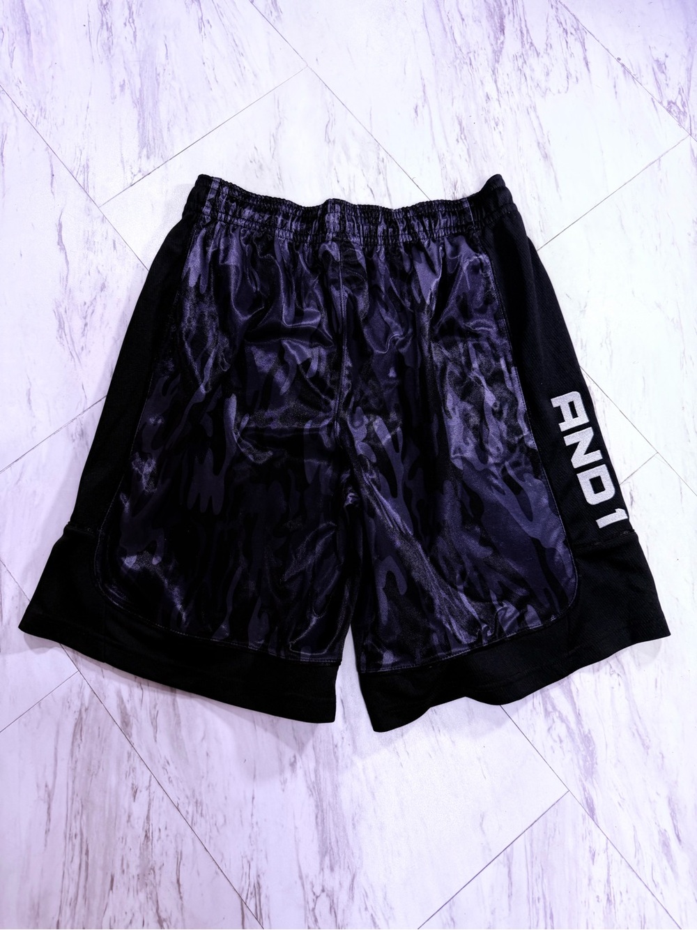 And1 Black Camo Performance Basketball Shorts